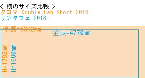 #タコマ Double Cab Short 2016- + サンタフェ 2018-